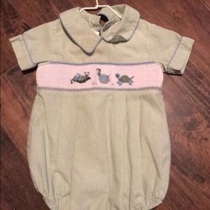 Smocked onsie
